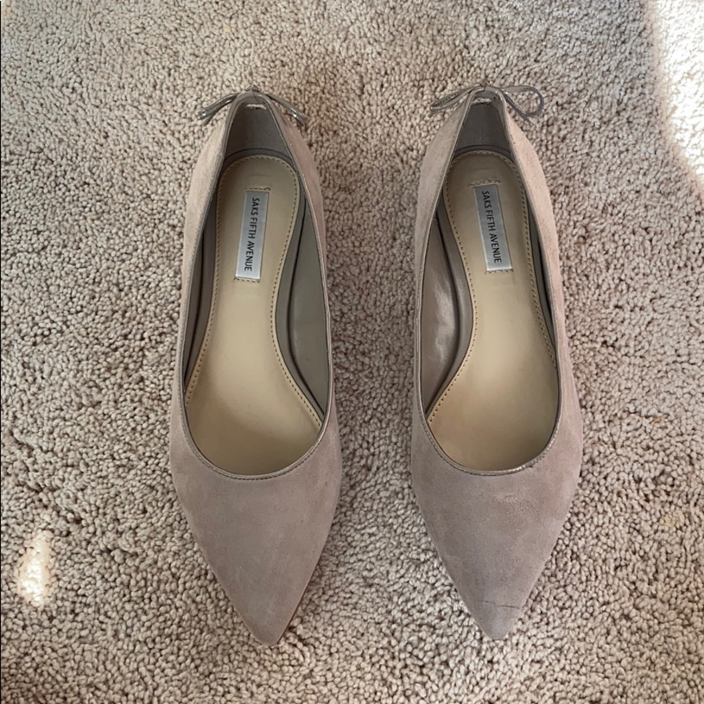 Said Fifth Avenue suede pointed toe flats
